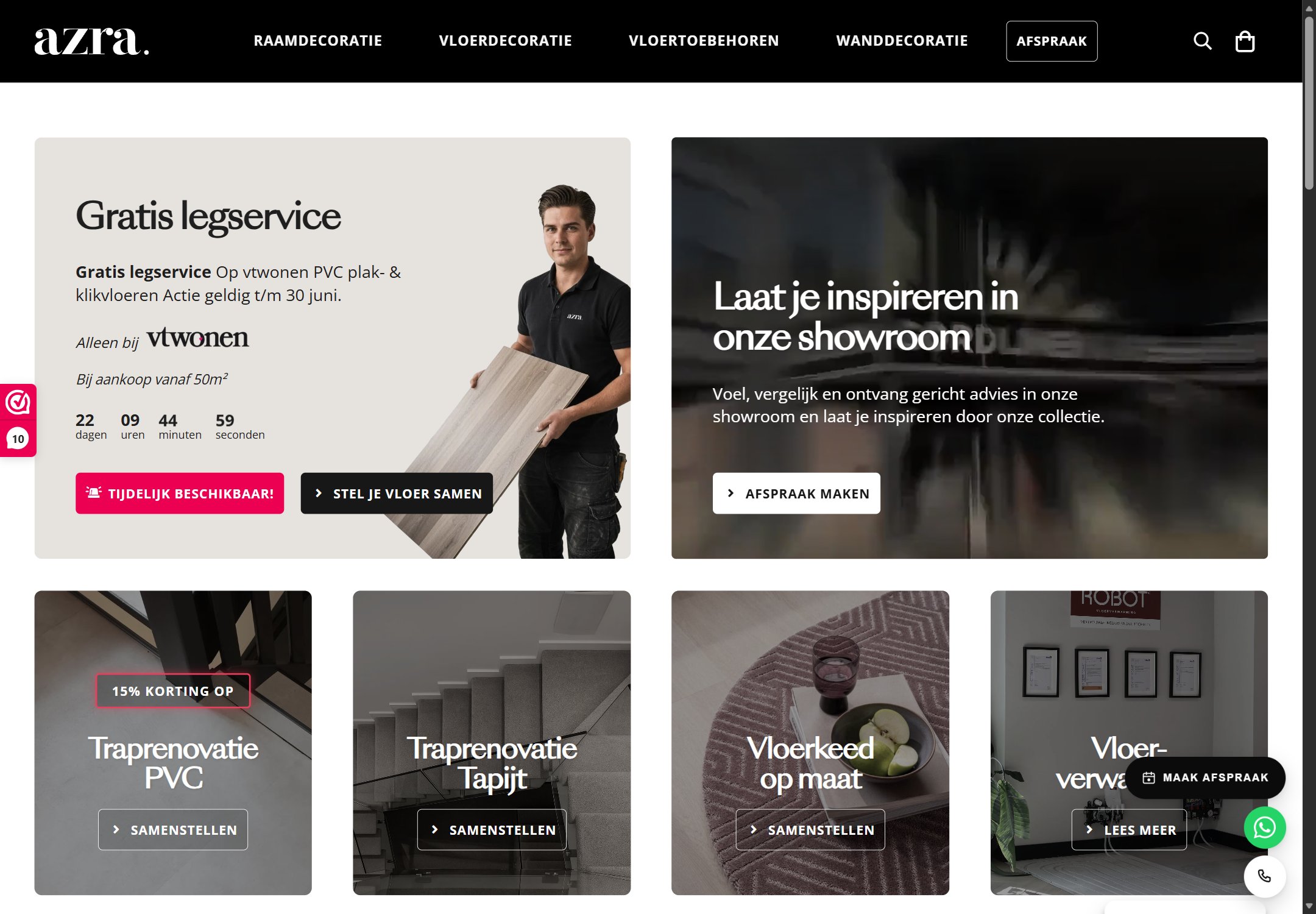 De webshop van Azra Home Collection